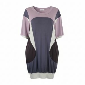 BCBGMAXAZRIA Runway Colorblock Oversized Dress Retro Small